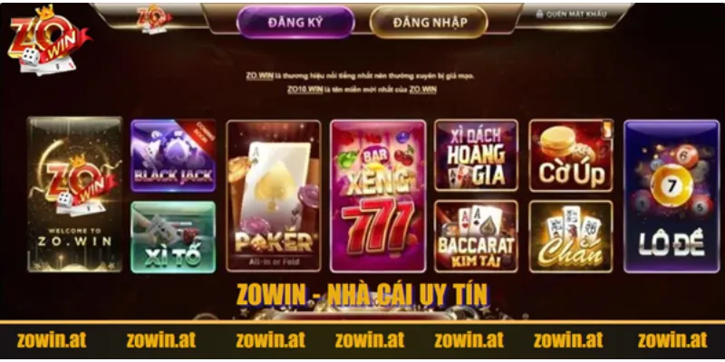 Zowin nhà cái uy tín